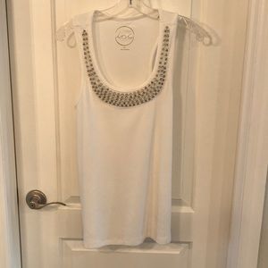 Inc tank top size xl with gems